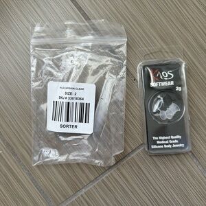 Kaos Softwear Clear Silicone Tunnels 2g 6mm Earskins Medical Grade Made in USA B